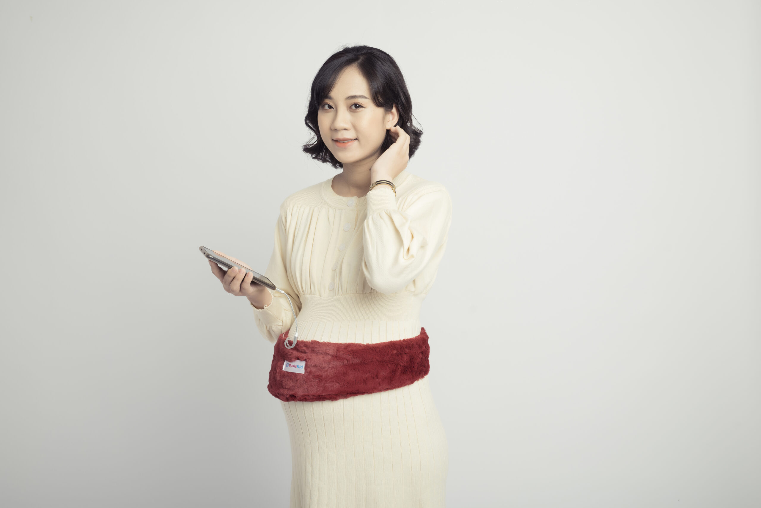 cách sử dụng tai nghe bà bầu